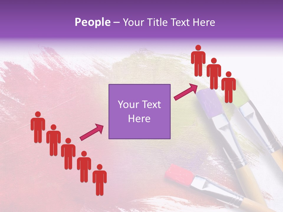 Palette Paintbrush Background PowerPoint Template
