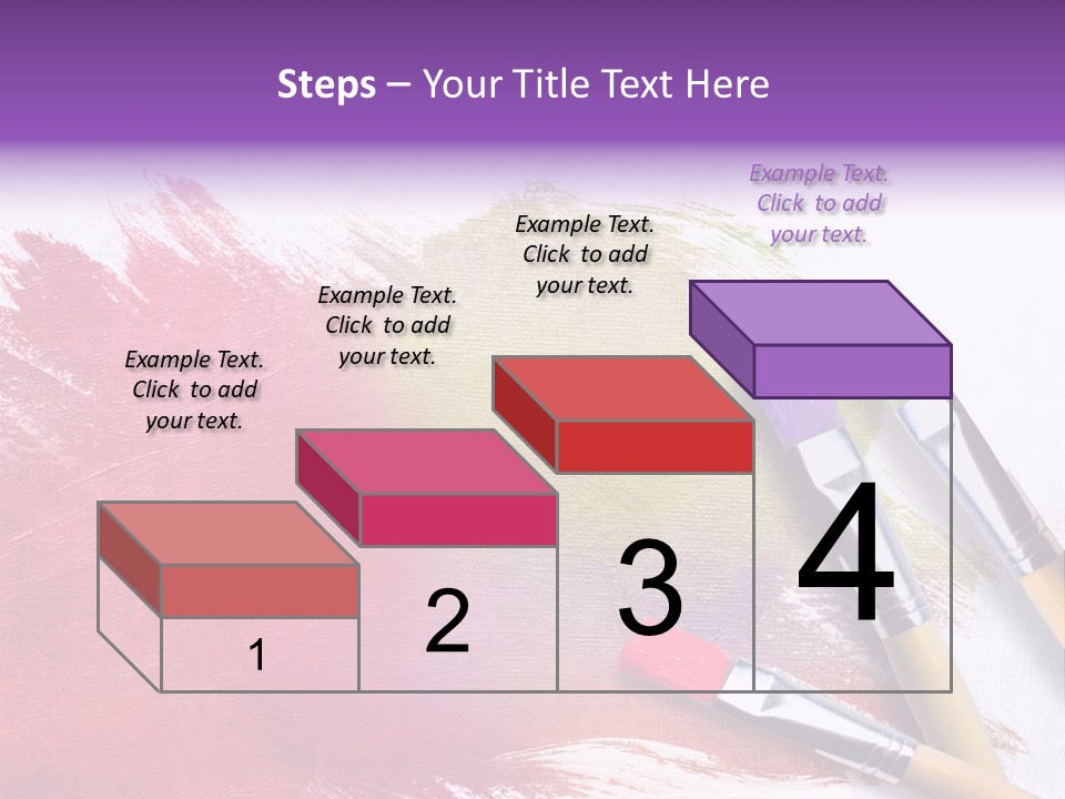 Palette Paintbrush Background PowerPoint Template