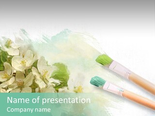 Background Painter Apple PowerPoint Template