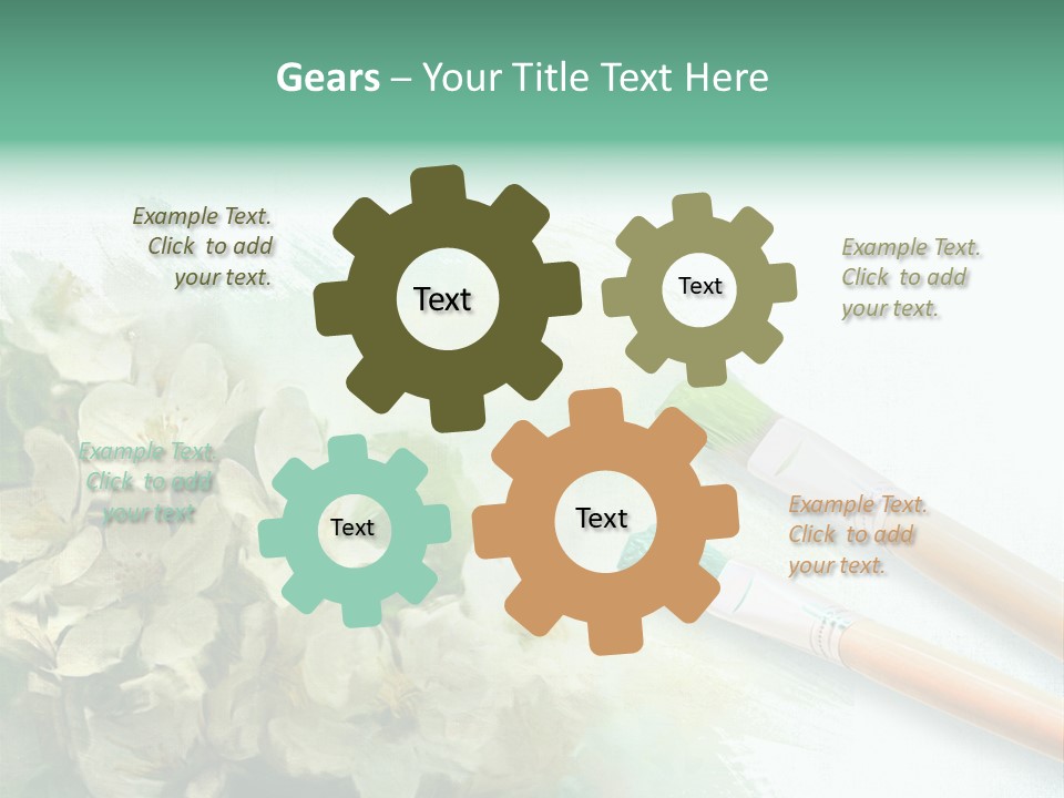 Background Painter Apple PowerPoint Template