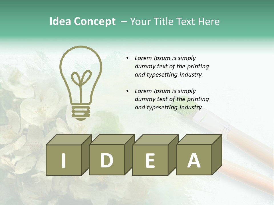 Background Painter Apple PowerPoint Template