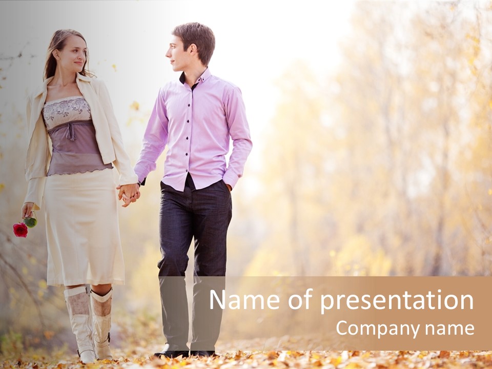 Fall Autumn Walk PowerPoint Template