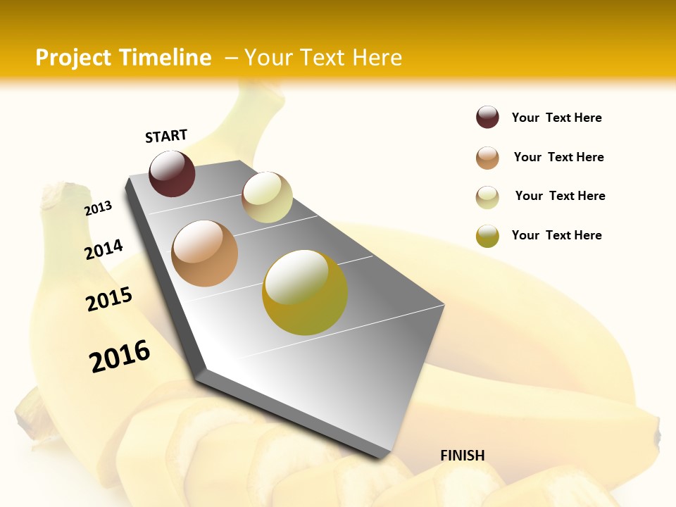 Vitamin Background Banaanas PowerPoint Template