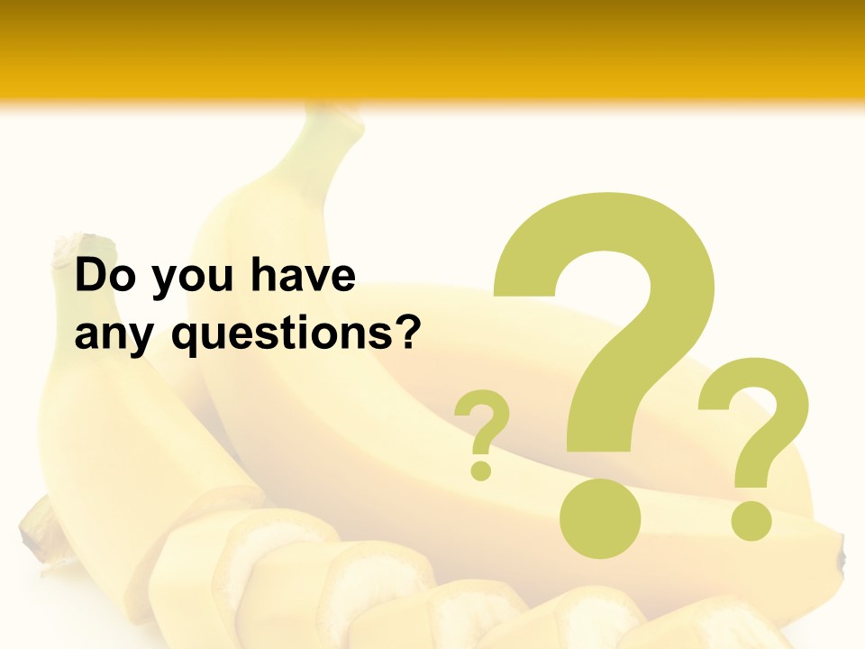 Vitamin Background Banaanas PowerPoint Template