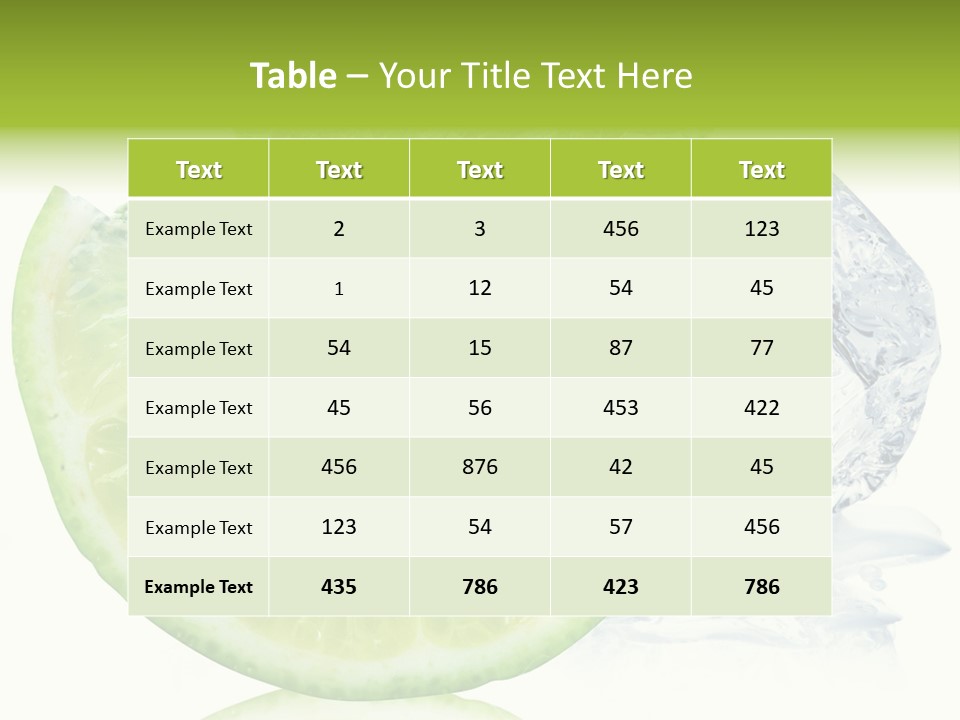 Food Ripe Natural PowerPoint Template