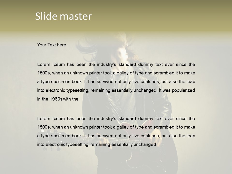 Country Grunge Wall PowerPoint Template