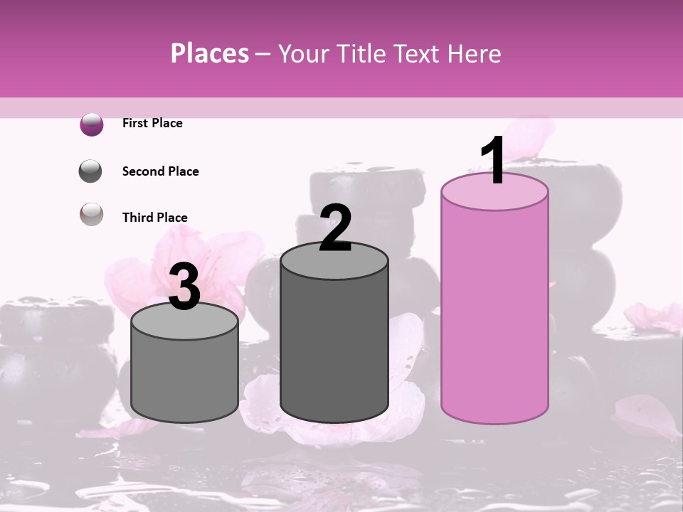 Pebble White Heap PowerPoint Template