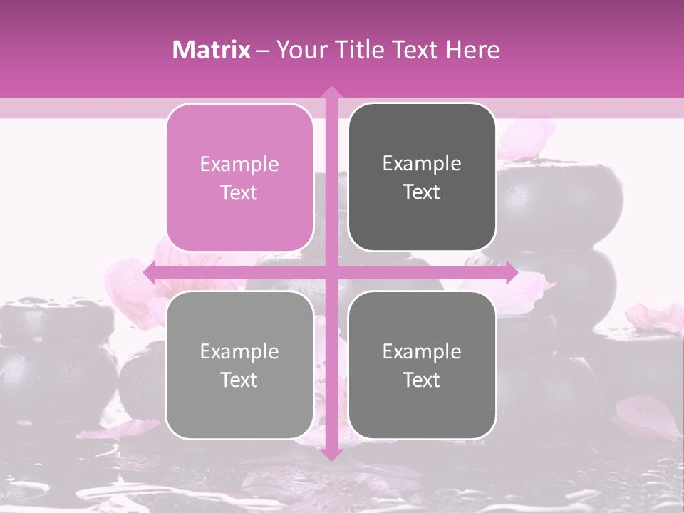 Pebble White Heap PowerPoint Template