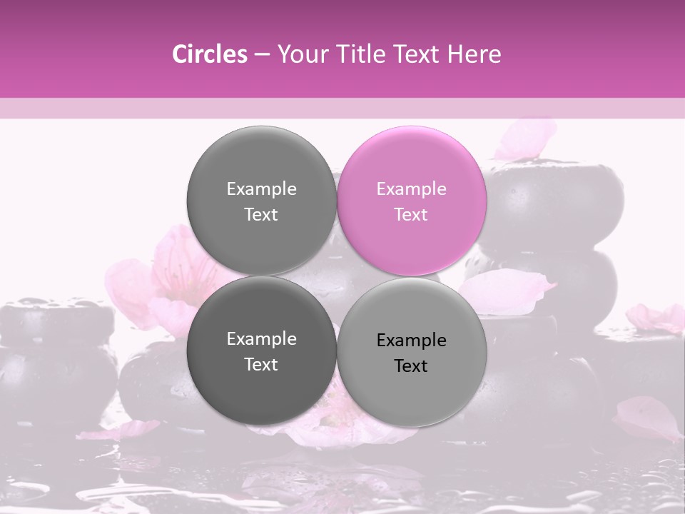 Pebble White Heap PowerPoint Template