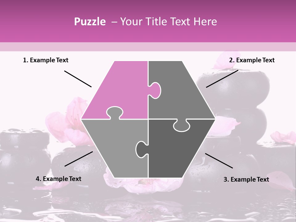 Pebble White Heap PowerPoint Template