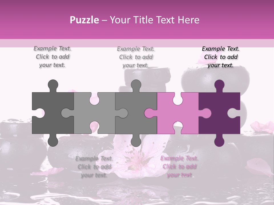 Pebble White Heap PowerPoint Template