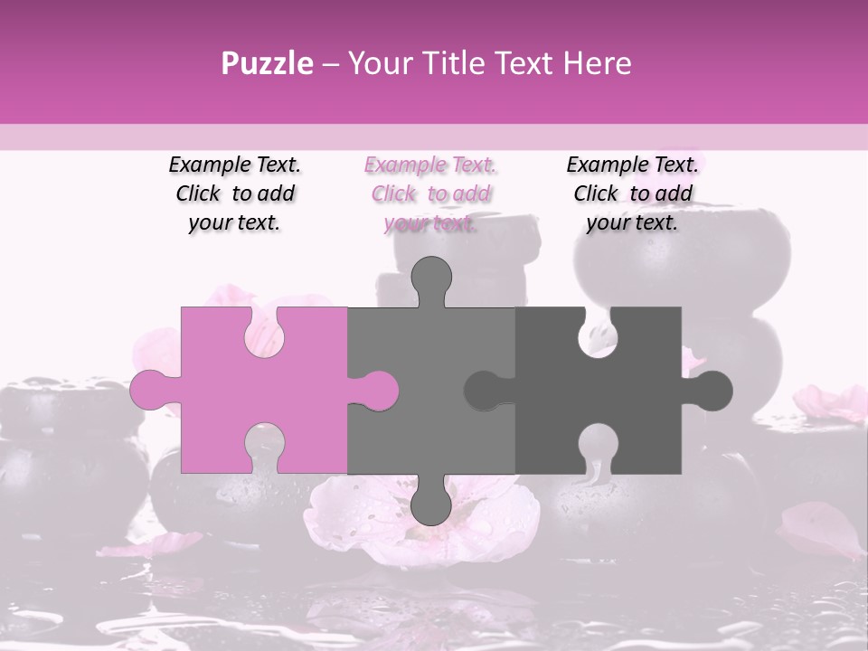 Pebble White Heap PowerPoint Template