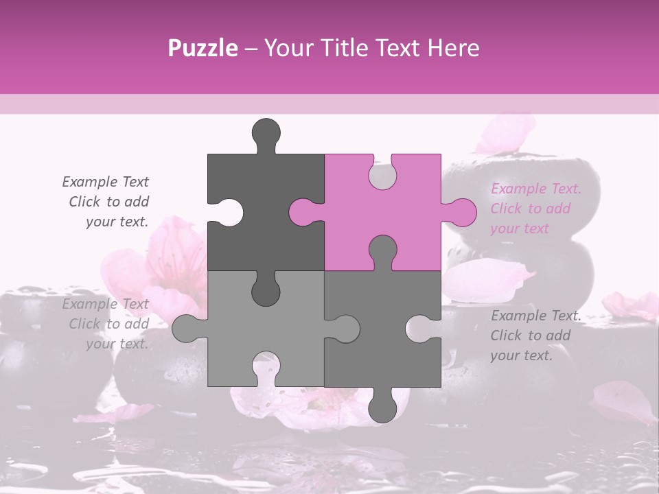 Pebble White Heap PowerPoint Template