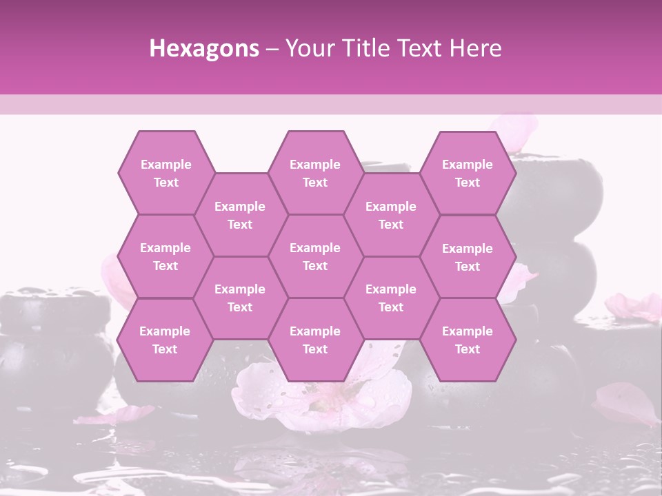 Pebble White Heap PowerPoint Template