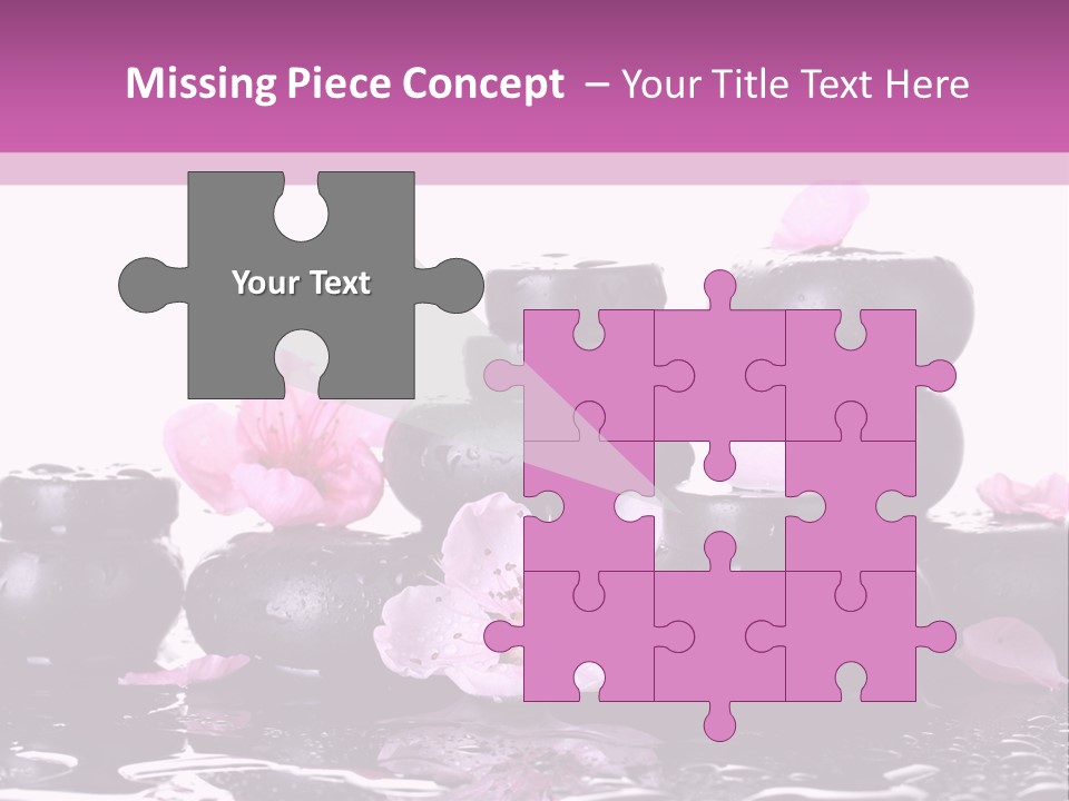 Pebble White Heap PowerPoint Template