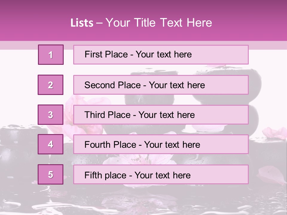 Pebble White Heap PowerPoint Template