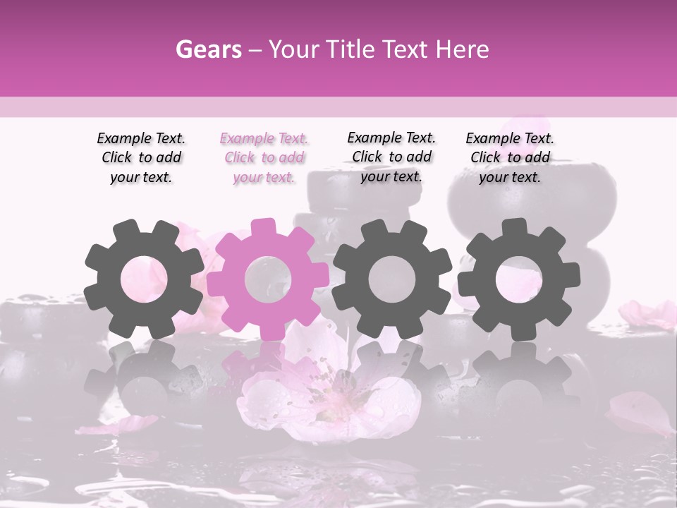 Pebble White Heap PowerPoint Template