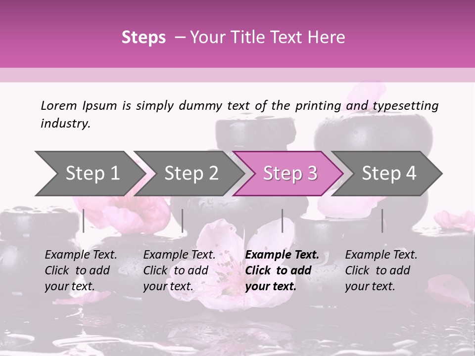 Pebble White Heap PowerPoint Template