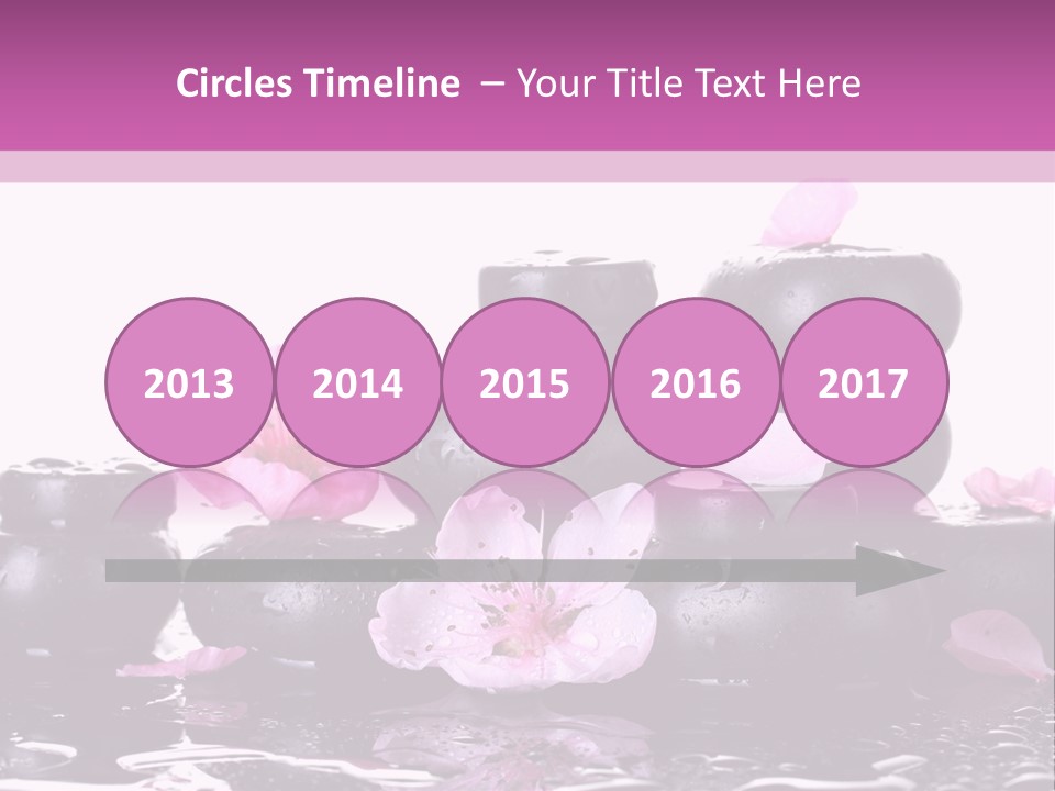 Pebble White Heap PowerPoint Template