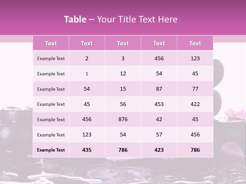 Pebble White Heap PowerPoint Template