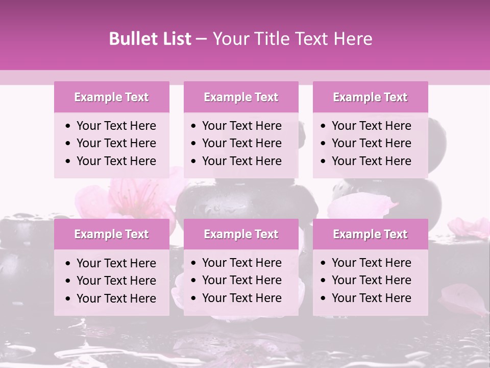 Pebble White Heap PowerPoint Template