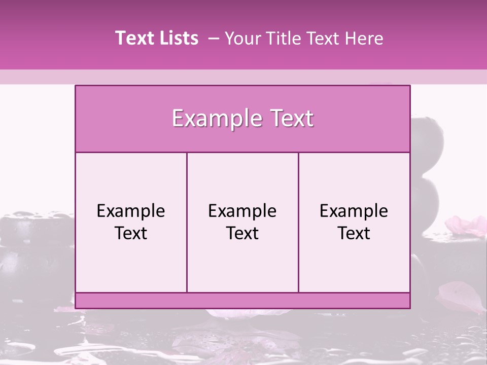 Pebble White Heap PowerPoint Template