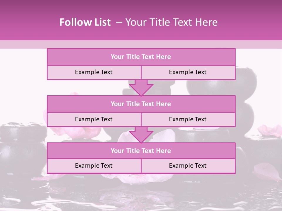 Pebble White Heap PowerPoint Template