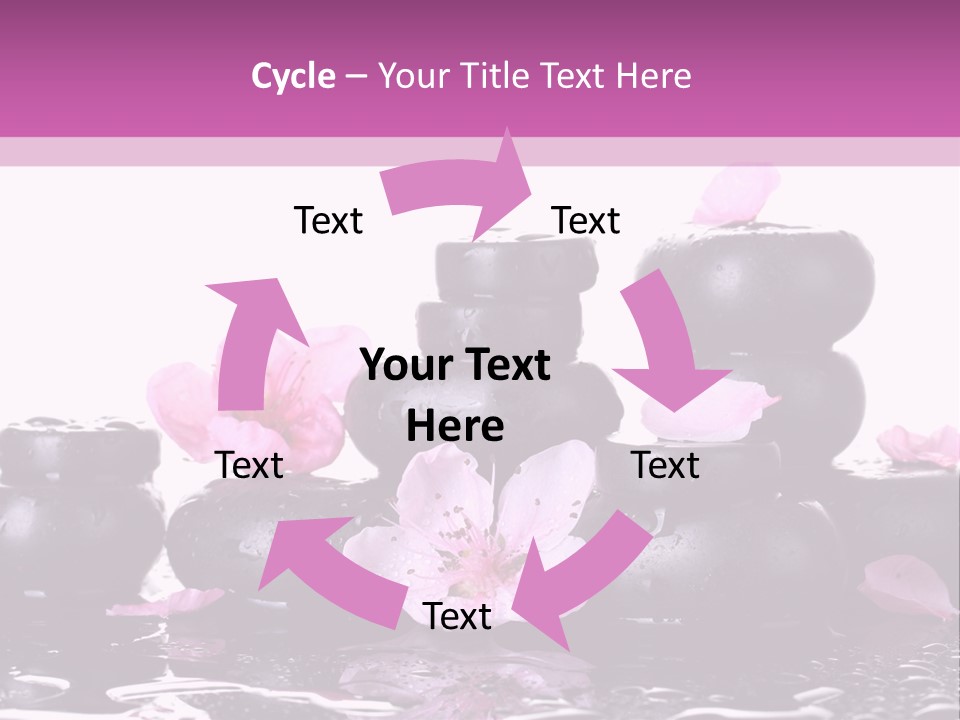Pebble White Heap PowerPoint Template