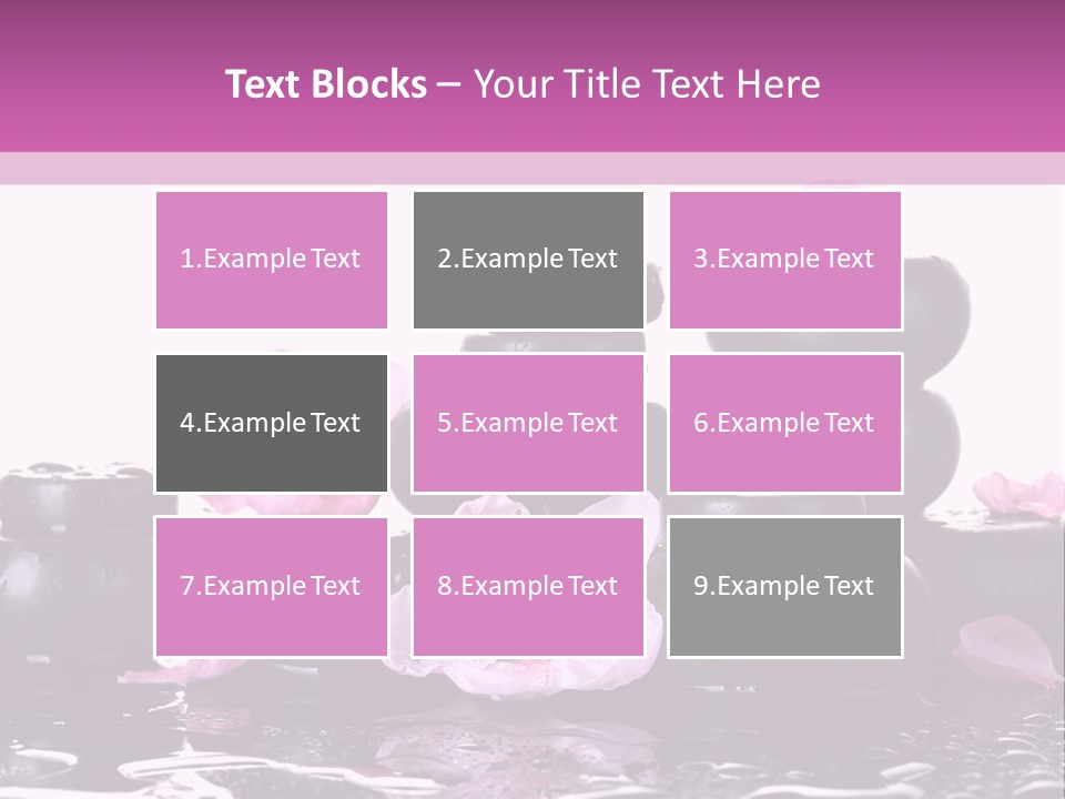 Pebble White Heap PowerPoint Template