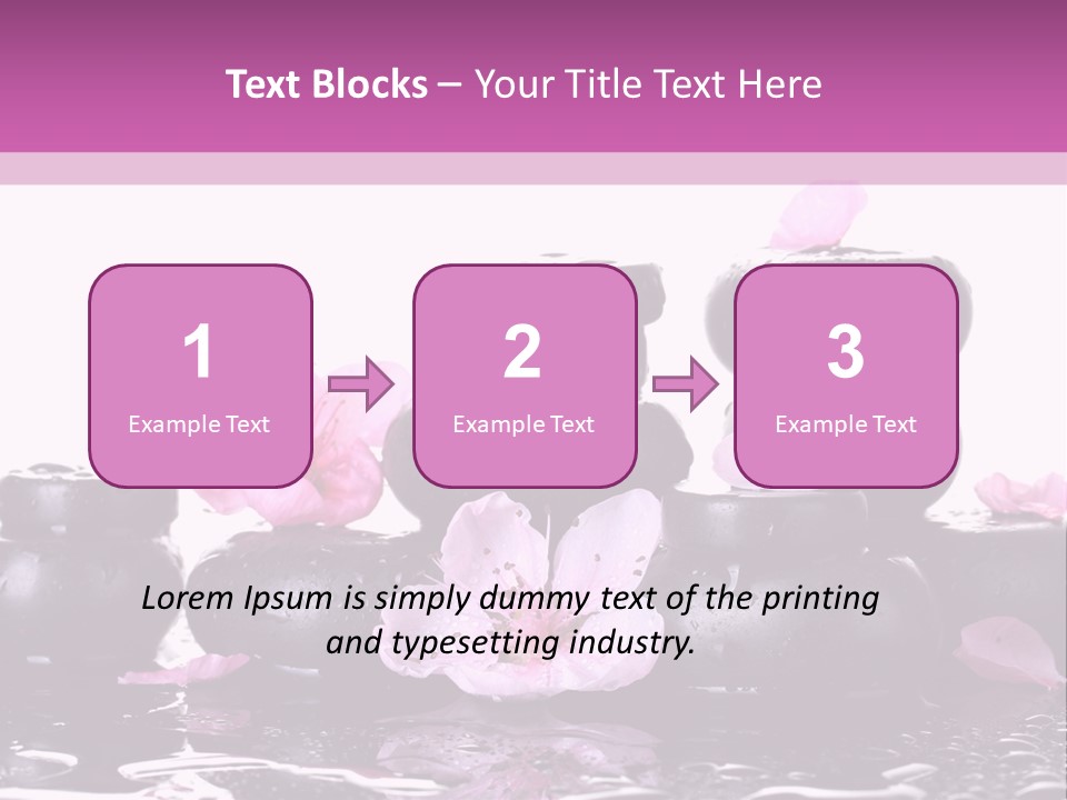 Pebble White Heap PowerPoint Template