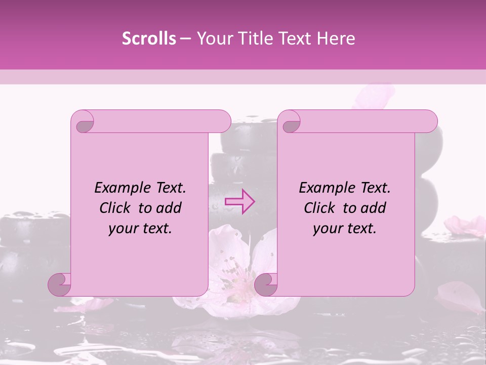 Pebble White Heap PowerPoint Template