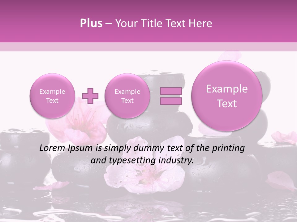 Pebble White Heap PowerPoint Template