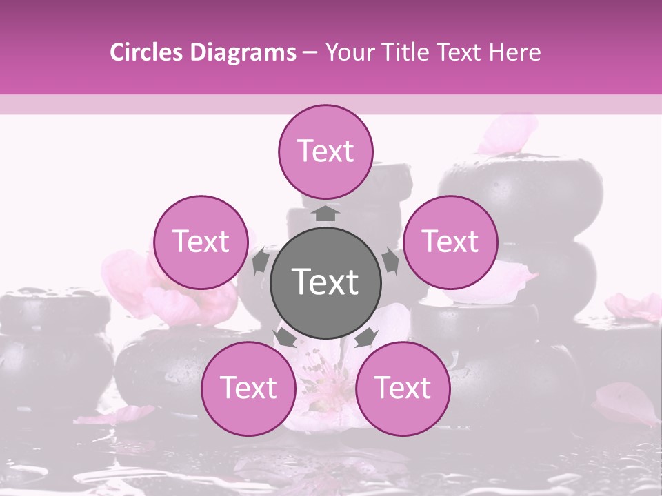 Pebble White Heap PowerPoint Template