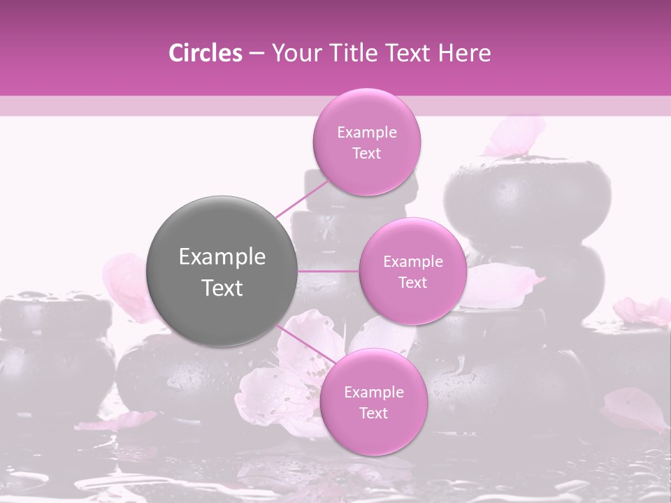 Pebble White Heap PowerPoint Template