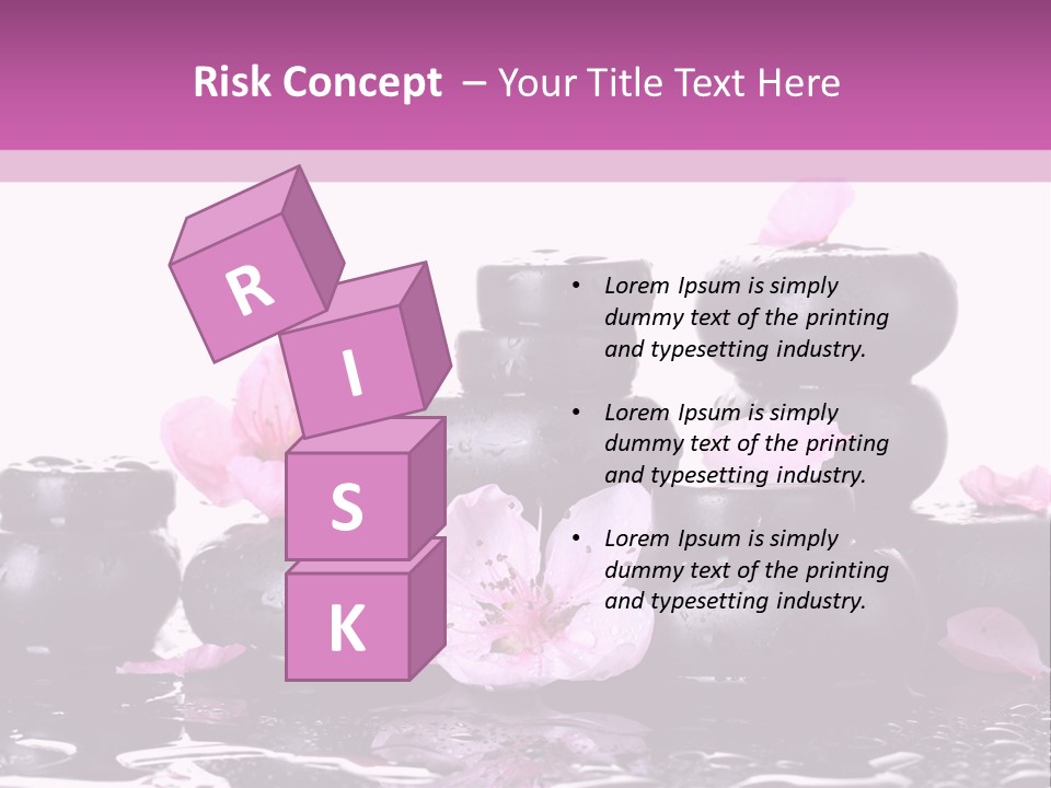 Pebble White Heap PowerPoint Template