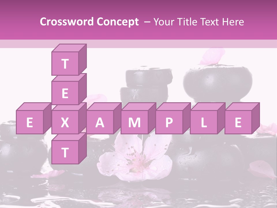 Pebble White Heap PowerPoint Template