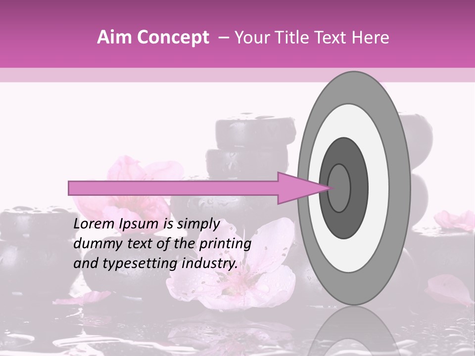 Pebble White Heap PowerPoint Template