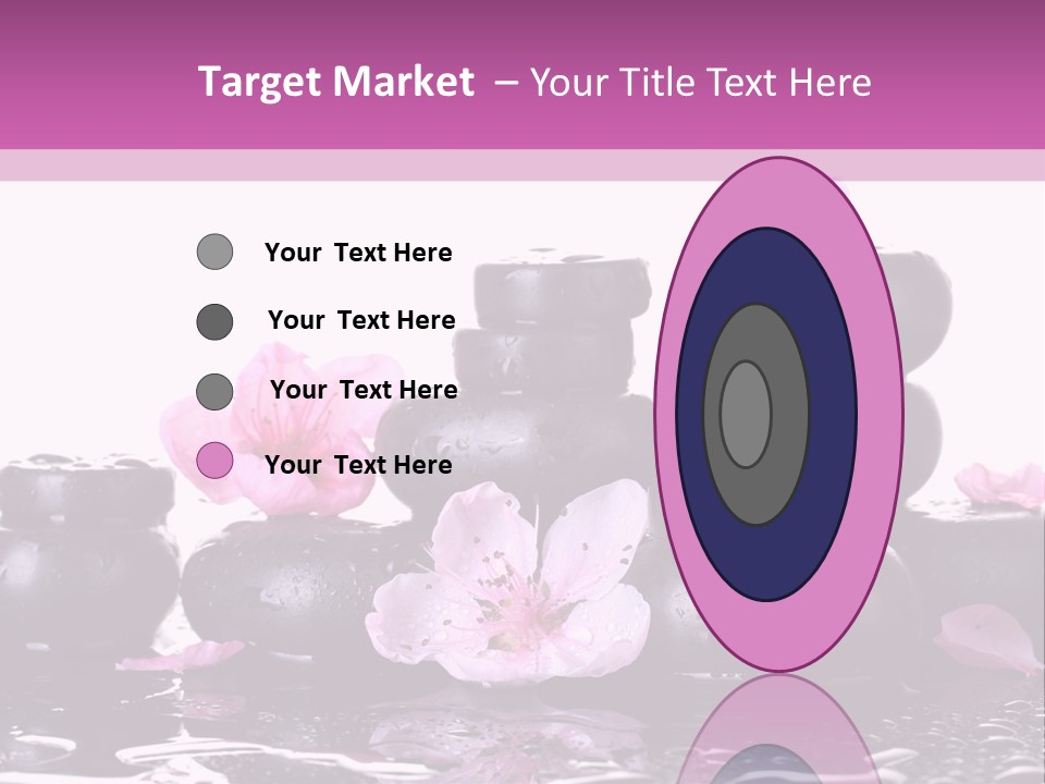 Pebble White Heap PowerPoint Template