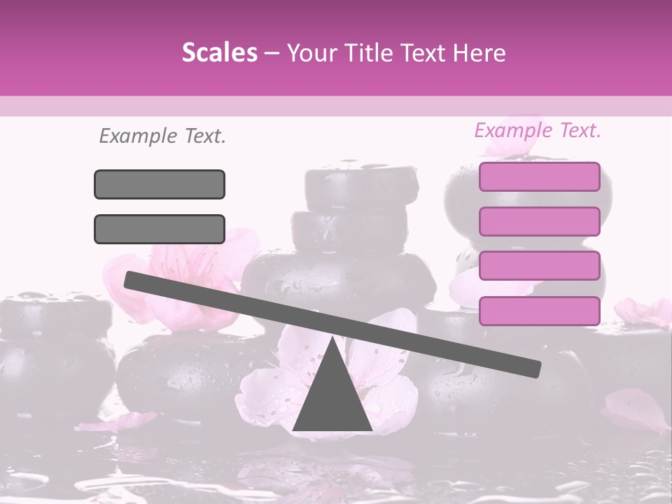 Pebble White Heap PowerPoint Template