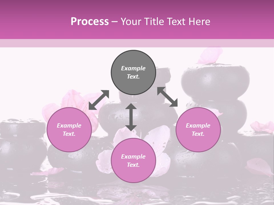 Pebble White Heap PowerPoint Template