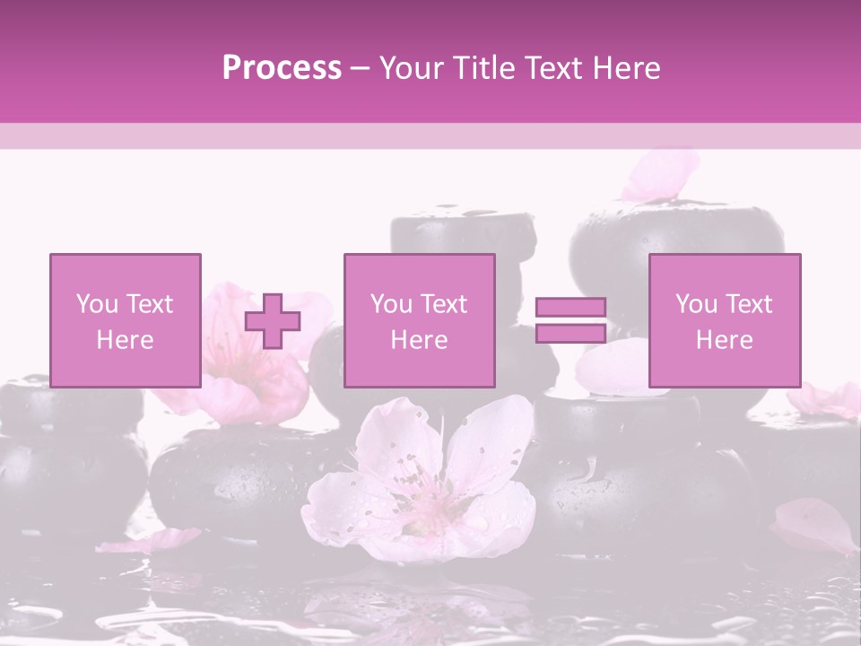 Pebble White Heap PowerPoint Template