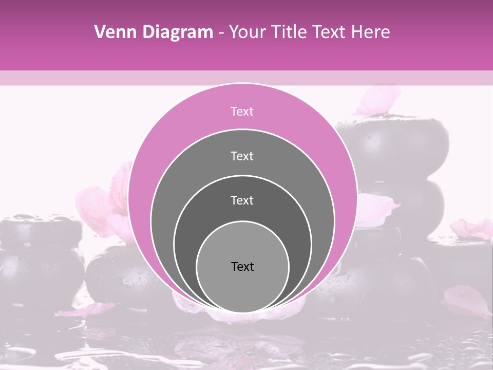 Pebble White Heap PowerPoint Template