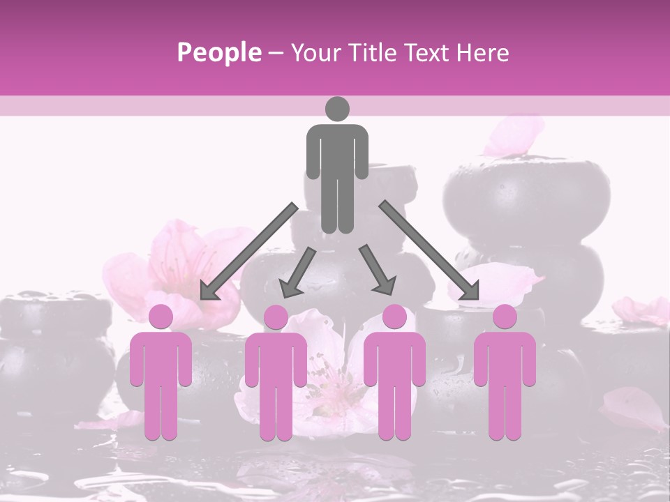 Pebble White Heap PowerPoint Template