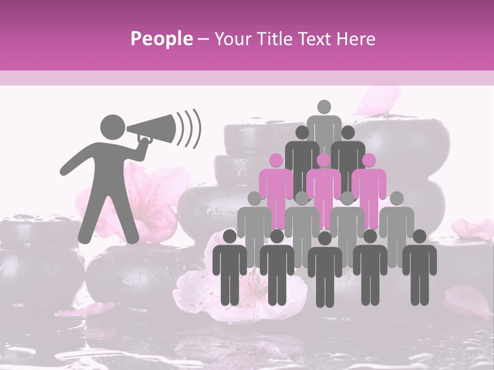 Pebble White Heap PowerPoint Template