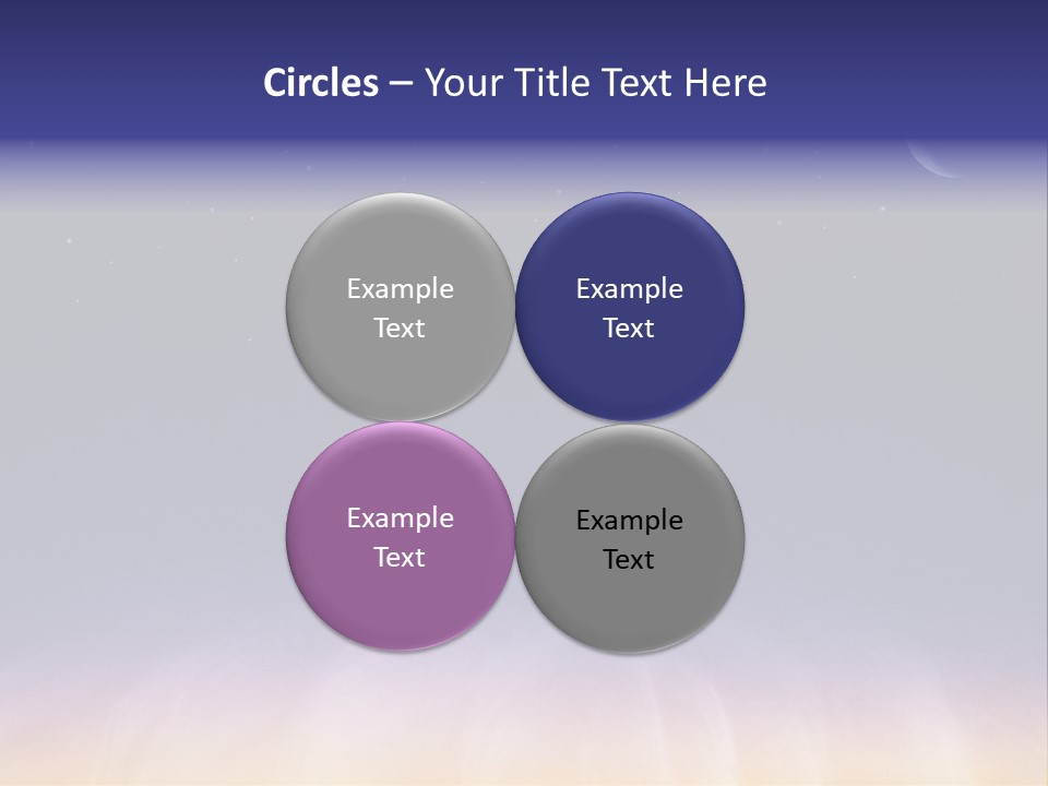 Star Field Grainy Surrealistic PowerPoint Template