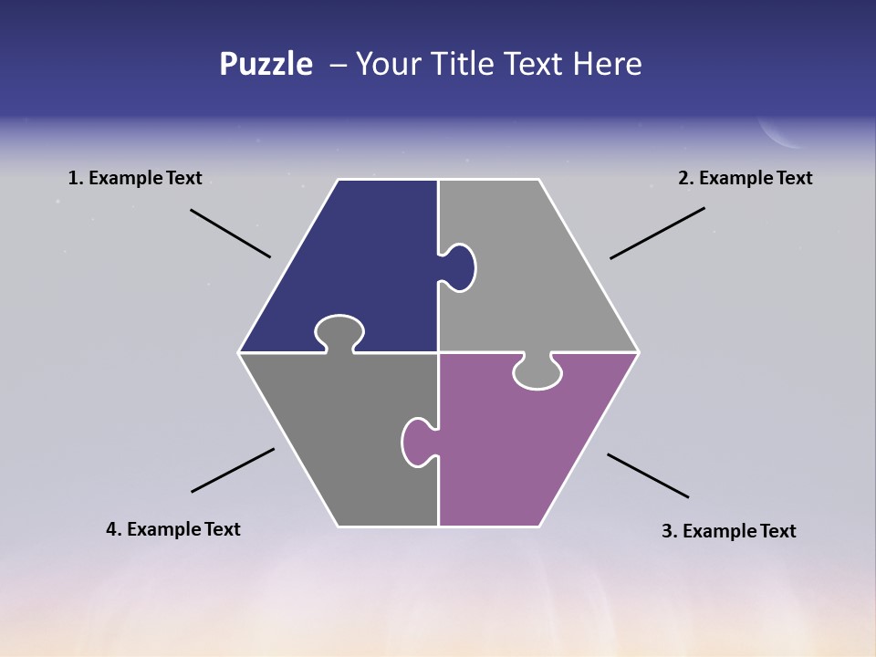 Star Field Grainy Surrealistic PowerPoint Template