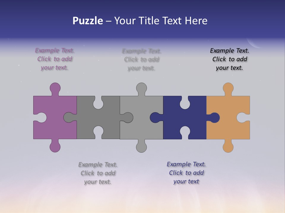 Star Field Grainy Surrealistic PowerPoint Template