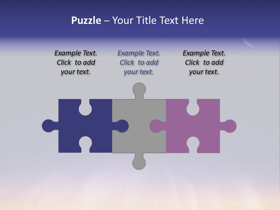 Star Field Grainy Surrealistic PowerPoint Template