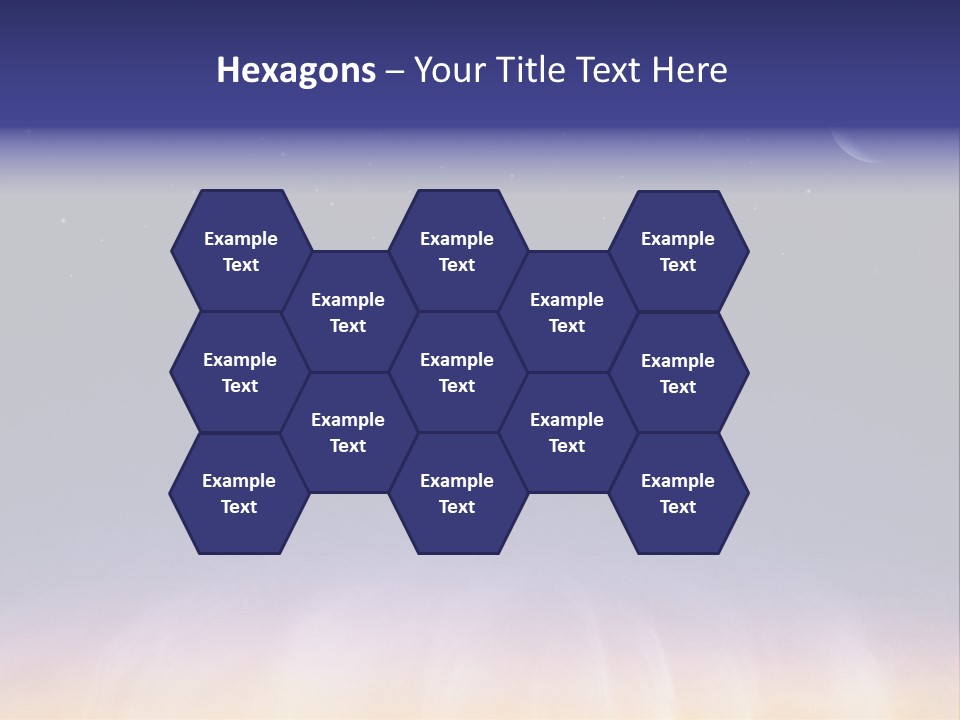 Star Field Grainy Surrealistic PowerPoint Template