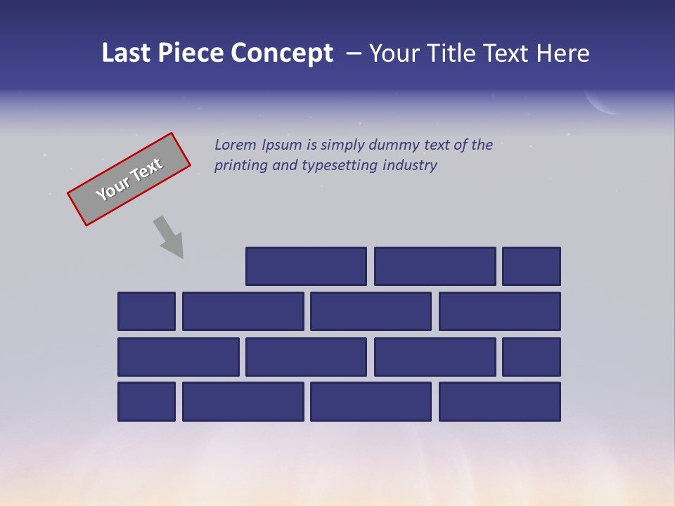 Star Field Grainy Surrealistic PowerPoint Template